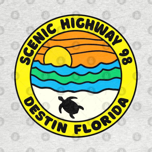 Scenic Highway 98 Destin Beach Florida Palms Panhandle Emerald Coast by TravelTime